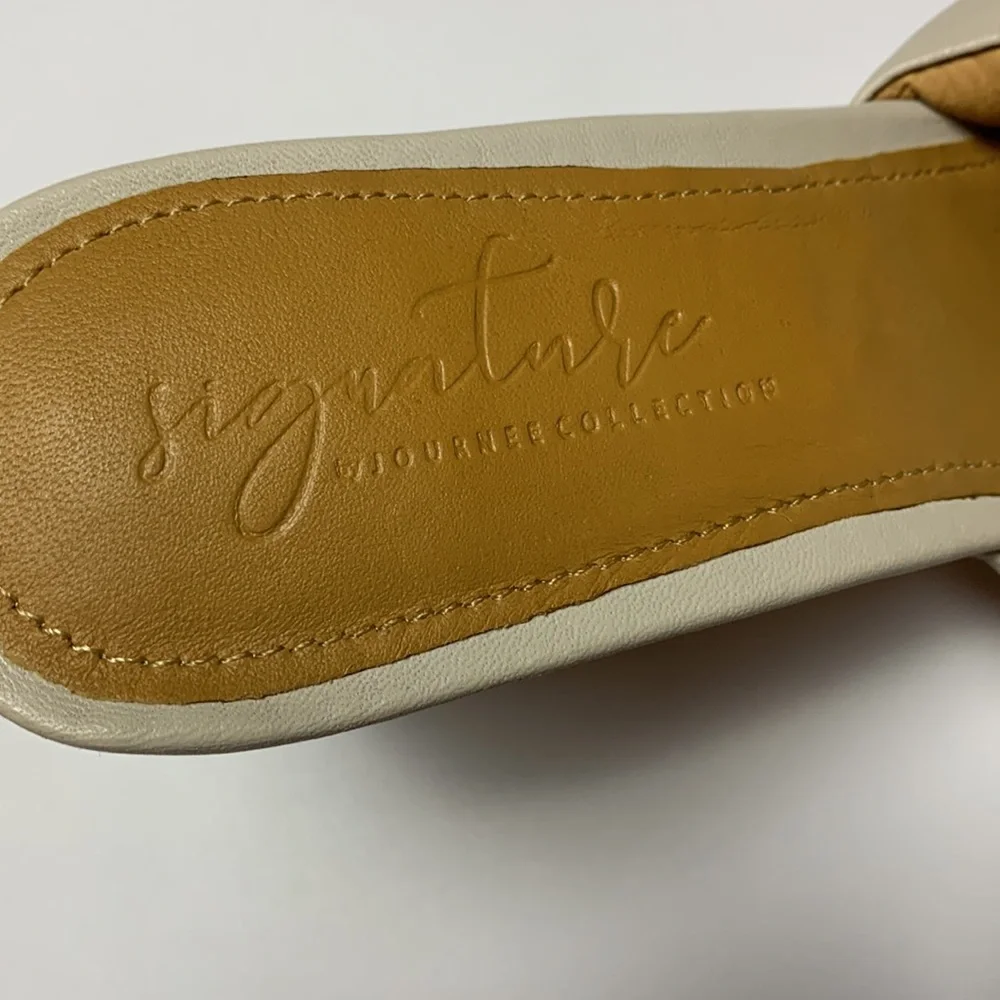 Nude Slip on Heels Sandals Signature by Journee Collection Size 11
